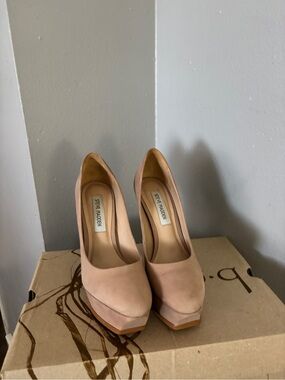 Steve Madden Blush Nude Platform Pumps